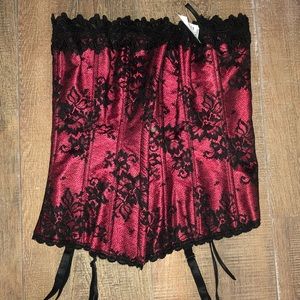 Red/Black corset from Fredericks of Hollywood